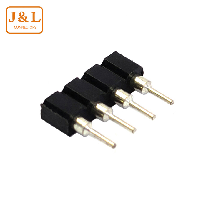 1.27mm间距单排4P 圆孔插座