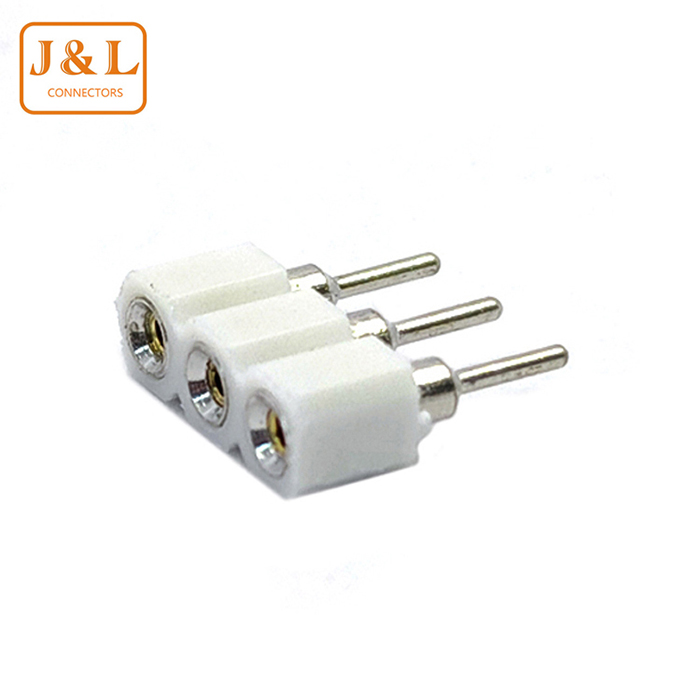 白色1.27间距单排3P 圆孔排母厂家