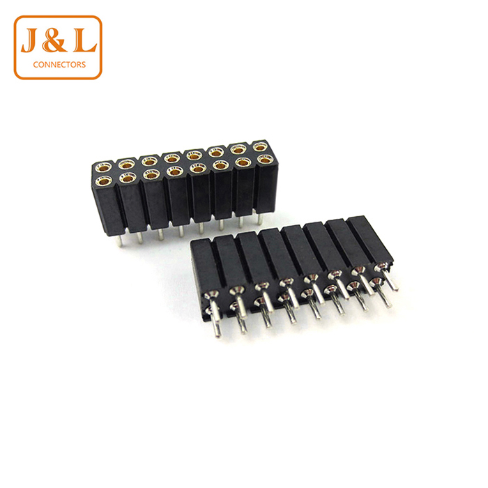 1.778间距H2.80 双排 L7.40mm圆孔插座