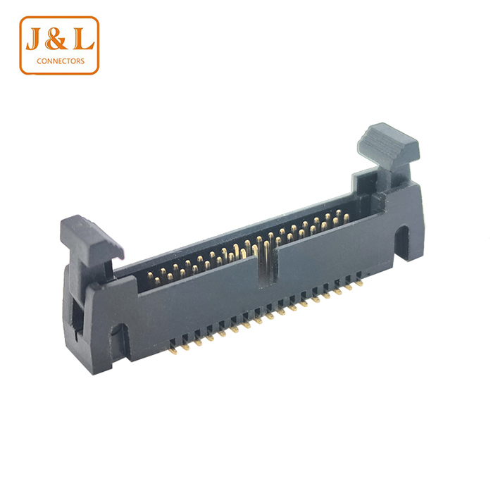 2.54mm间距2*17P双排贴片SMT镀金牛角