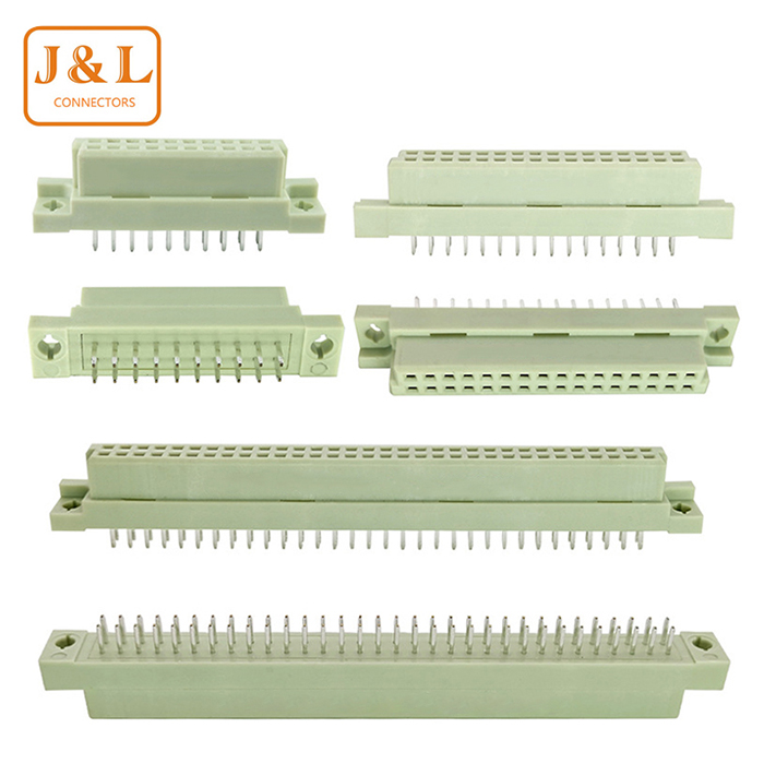 欧式插座DIN41612 9001系列弯针直孔直针弯母三排两排