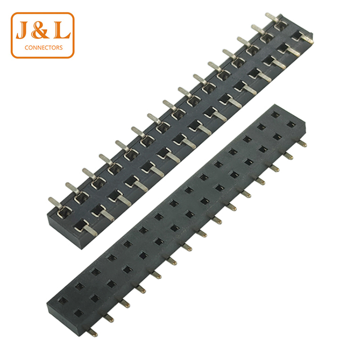 2.0mm间距双排2*15P镀金贴片排母