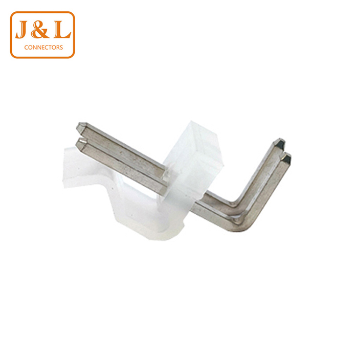 CH3.96直针插座CH3.96-2P直针连接器透明带靠背接插件