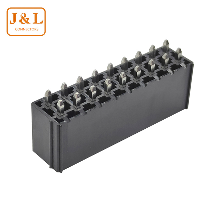 MX4.2mm 2X9P母座直针4.2间距连接器 18P黑色直针插座