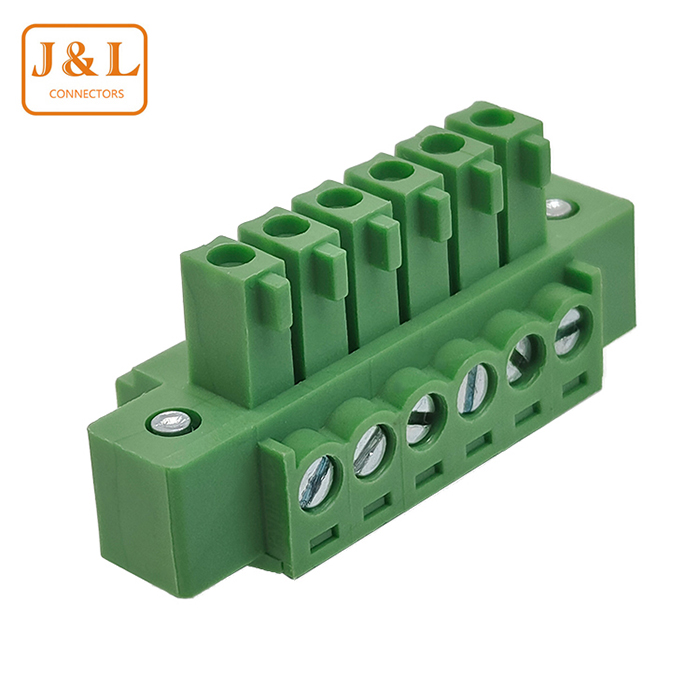 5.08mm间距 厂家直销 插拔式PCB接线端子 电子元器件连接器