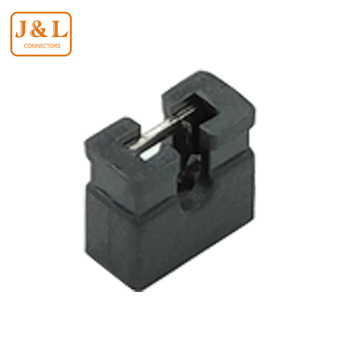 2.54MM间距 黑黄蓝红色短路块 排针连接器帽开口 闭开 跳线帽短路帽