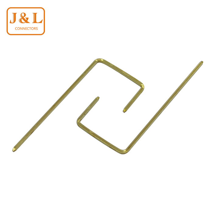 L型铜跳线0.4/0.8/1.0/1.8/2.0/2.5/8.0mm 四方针镀金 PCB 实心插针