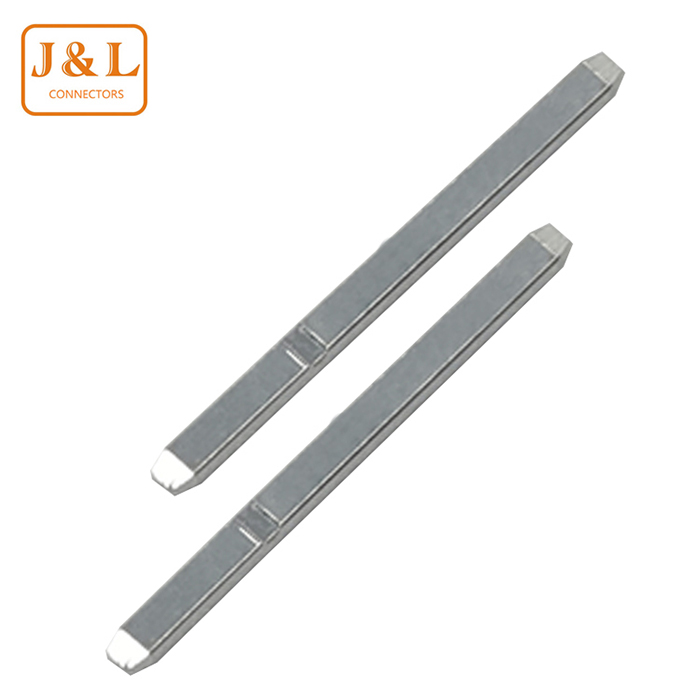 直PIN插针0.4/0.8/1.0/1.8/2.0/2.5/8.0mm 带卡点四方针镀锡 实心插针