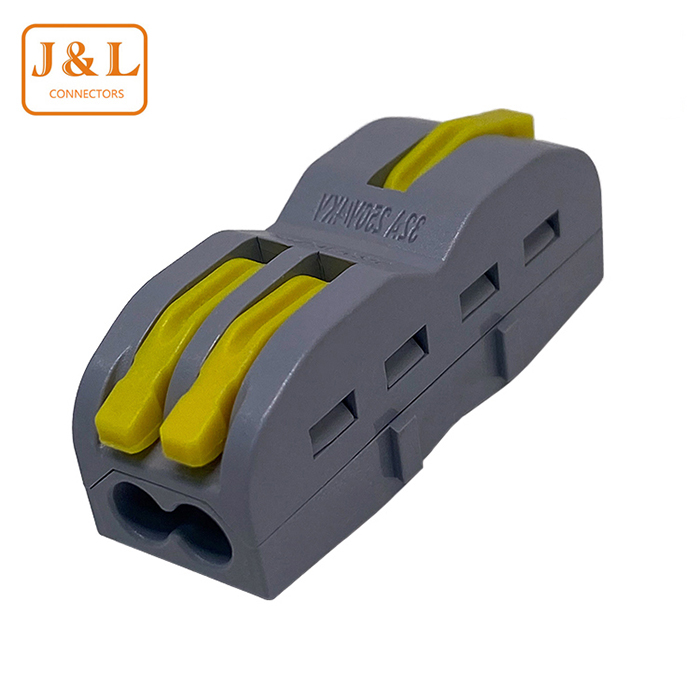 FD-12分线器一进二出可拼接快速接线端子电线筒灯具并线连接器