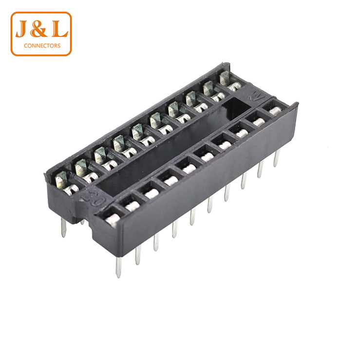 2.54mm间距 IC插座 芯片底座 方针单片机座 DIP-8/14/16/18/ 20/24/28 40P