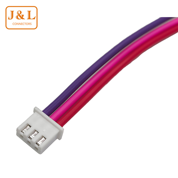 XH-3P对接端子线红黑线LED插头线2.54mm公母插可定 做