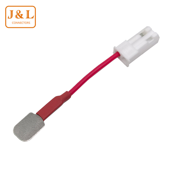 2.54mm间距电池镍片端子引出连接线接触片端子线可定 制