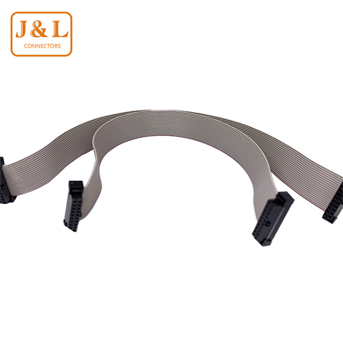 2.54mm FC/IDC排线 20P灰排线 成品传输连接信号排线