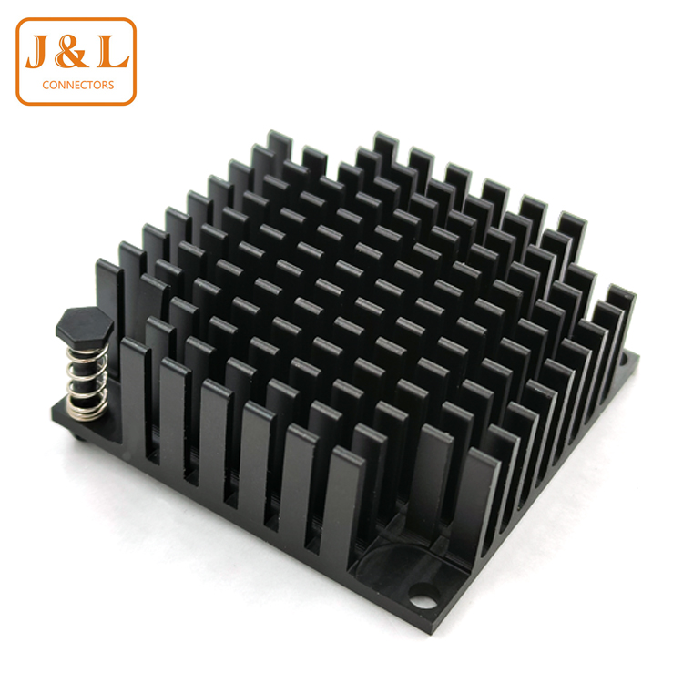 厂家直销高密齿剖槽散热片铝散热器 正方形散热铝块CPU散热器