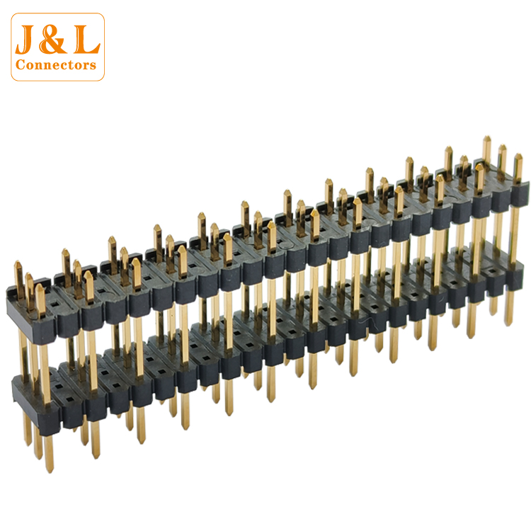厂家直销2.0mm间距3*12P加高三排双塑空P直插排针连接器可定 制